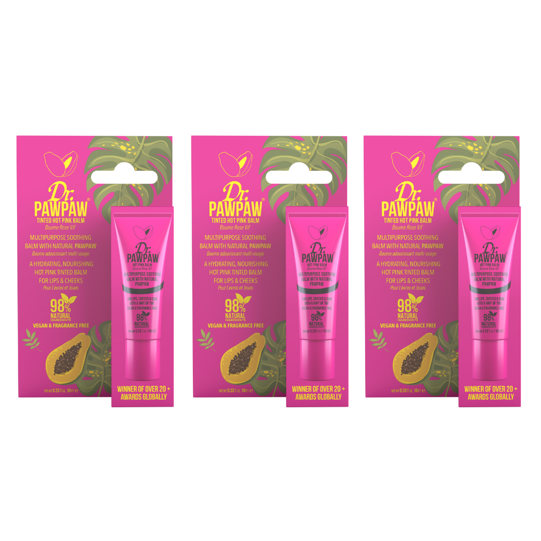 Hot Pink Tinted Balm 10ml Trio Pack