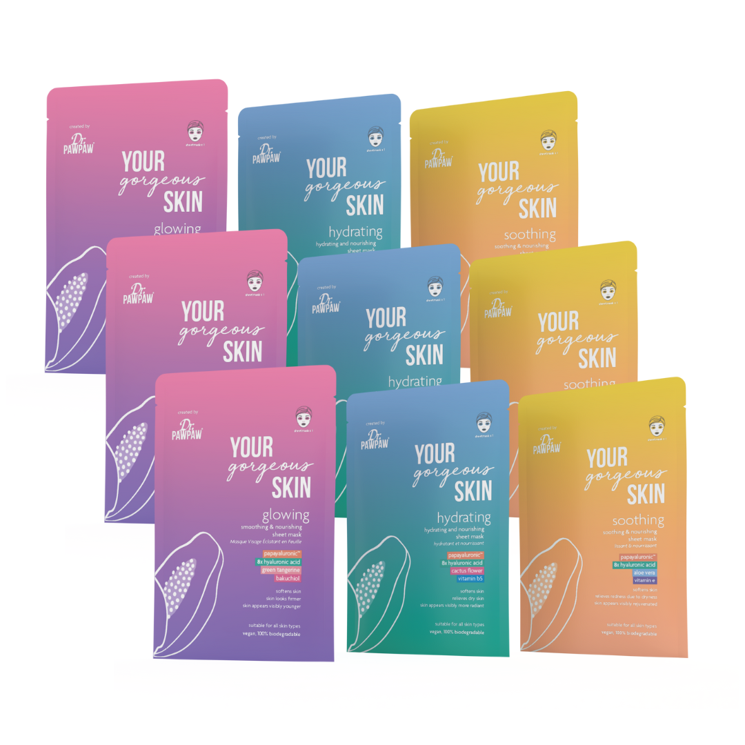 YOUR gorgeous SKIN Sheet Mask Mega Bundle – Dr Paw Paw